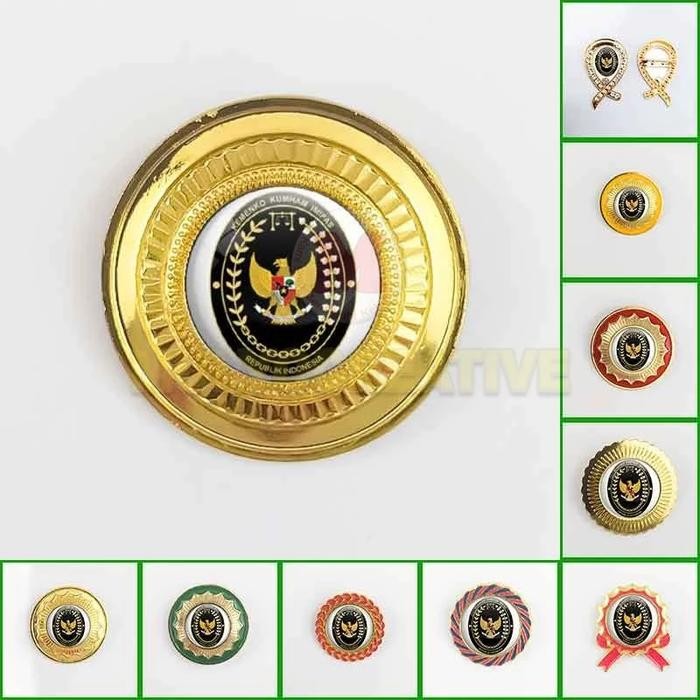

Pin Bros Kemenko Kumham Imipas Lencana Pin Kementerian Model Premium PREMIUM