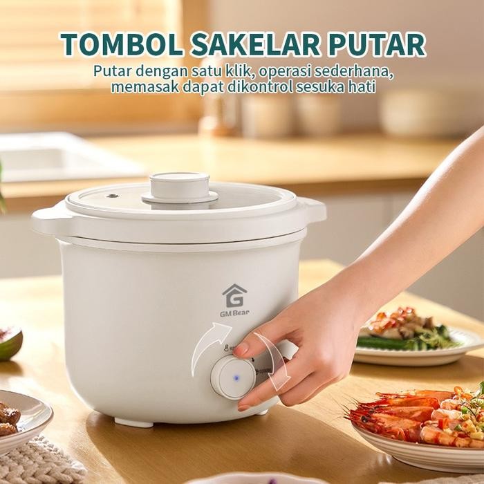 Gm Bear Smart Rice Cooker 0.8 Liter P0495 - Penanak Nasi Multifungsi