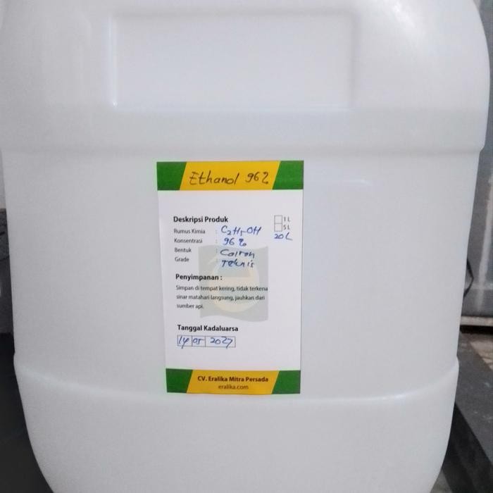 Ethanol atau Etanol atau Alkohol 96% 1L, 5L dan 20 L serta 200 L + COA