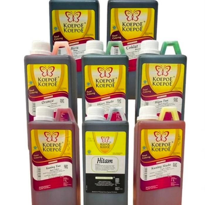 

NEW! PEWARNA MAKANAN KOEPOE 1 LITER KUPU FOOD COLORING