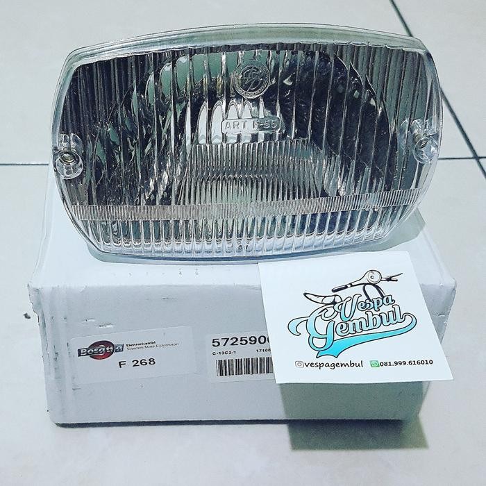 Head Lamp Bosatta Clear Vespa Pts Special