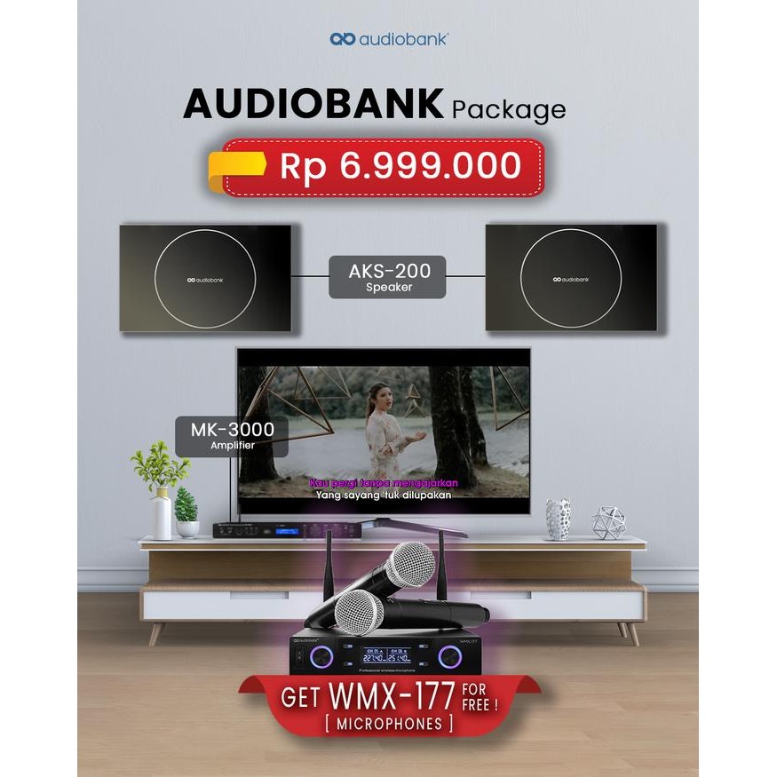 Audiobank Paket Home Karaoke Simple Set - Tanpa Player