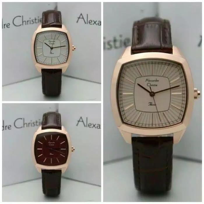 Alexandre Christie Wanita Ac 2884 Stainless Steel Leather