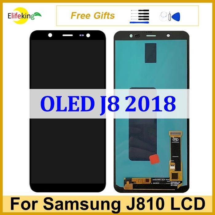 OLED LCD For Samsung Galaxy J8 2018 J810 Display Touch Screen J810G J810Y J810F Digitizer Assembly R