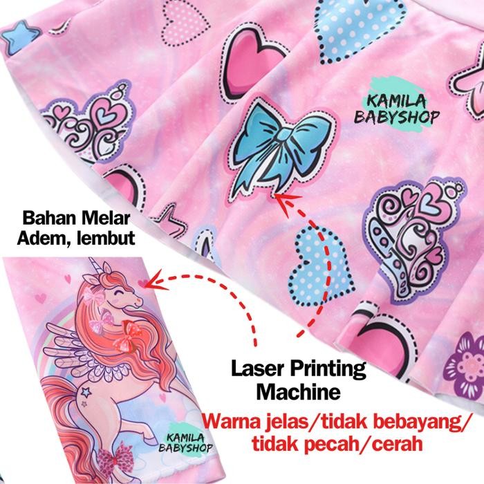 Baju Renang Anak Perempuan Muslimah Baju Renang Anak Hijab 3-10 Tahun