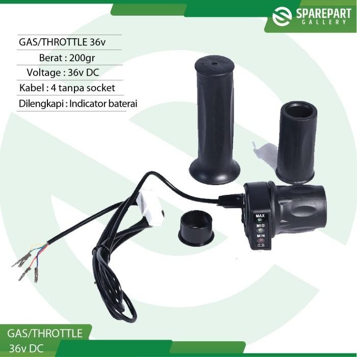 Gas/Throttle 36v sepeda & skuter listrik