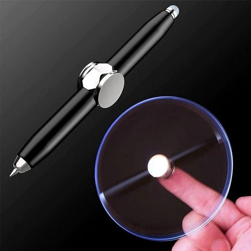 Spinning Pen, Pen With LED Light, Writing Tool,Illuminated Tip Pen, Ballpoint Pen For Lighting For W