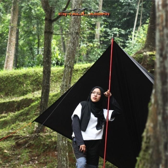 Tiang Flysheet 2x200 cm Awning Pole Kuat Alunium Dhaulagiri
