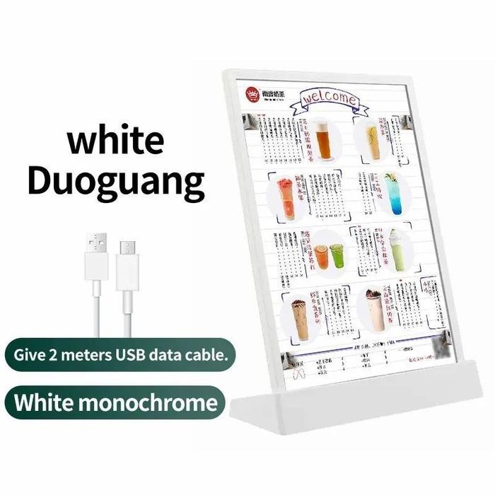 

Display Menu Led Stand Akrilik Lampu Menu Board Akrilik Display