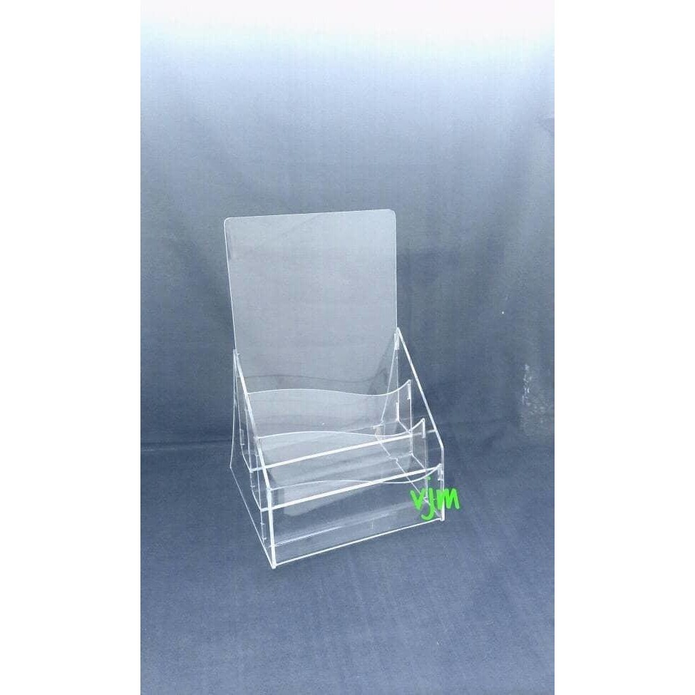 

Acrylic Tempat Brosure Filio : 2 (3Susun)