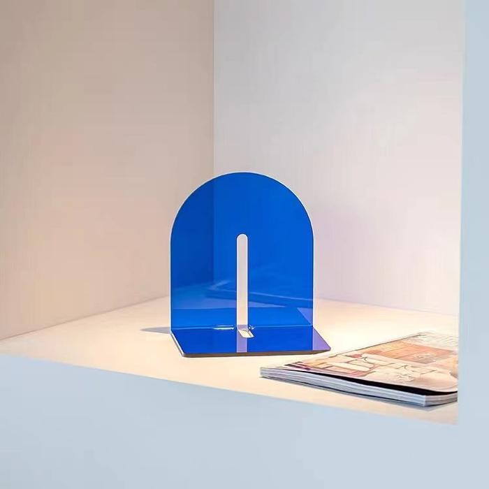 

Sandaran Penahan Buku Berdiri Akrilik Transpran Aesthetic / Acrylic Book Stand Display Bookstand