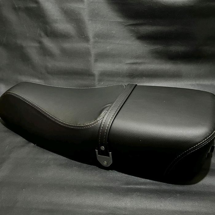 Jok panjang langsung single seat vespa new px original piaggio soft import anniv 70 coklat hitam