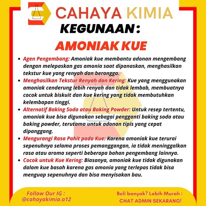 

Ammonium Bicarbonate / Amoniak Kue 1 Zak (25 Kg) Instant