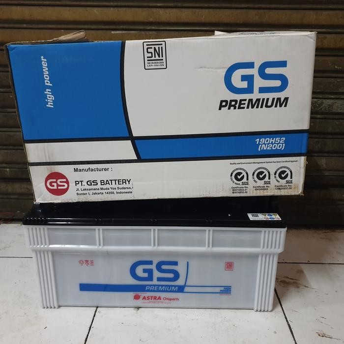 Terlaris Aki Genset N Kapal N200 Gs Astra 200Ah. Baru Belum Terisi