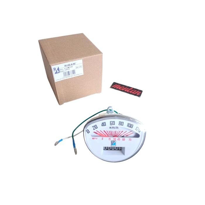 Speedometer Kilometer Assy Vespa New Super Sprint 1970 - 1978 Putih