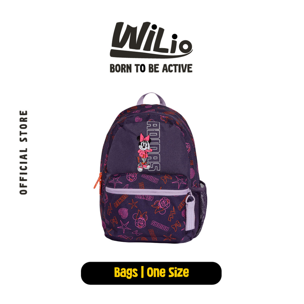ADIDAS Disney Minnie Mouse Backpack Kids JM1828 - Tas Ransel Anak (Ungu)