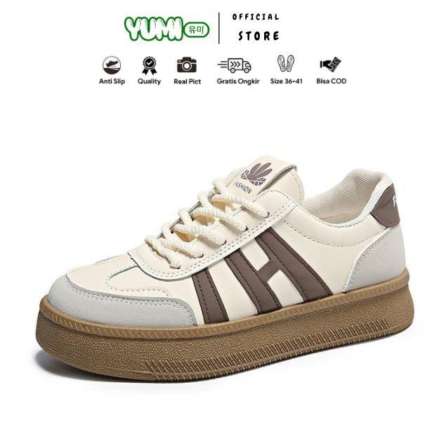 SZ99 Yumi Eunjin 1350 Sepatu Sneakers Kasual Wanita Best Seller Korean Style Karet Shoes