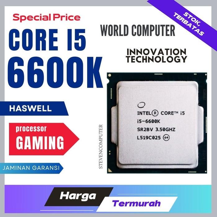 Processor Intel Core I5 - 6600K Orginal Garansi