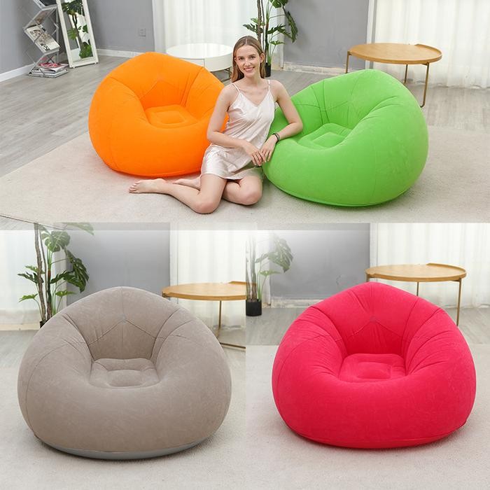 Promo Free Pompa Sofa Santai Angin Sofa Bean Bag Indoor Outdoor Sofa Angin Beanbag Inflatable