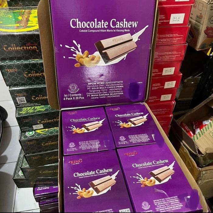 

(Rdm) - 1 Kardus Coklat Cashew Isi 80 Batang - Gratis Babel Wrap Hitam