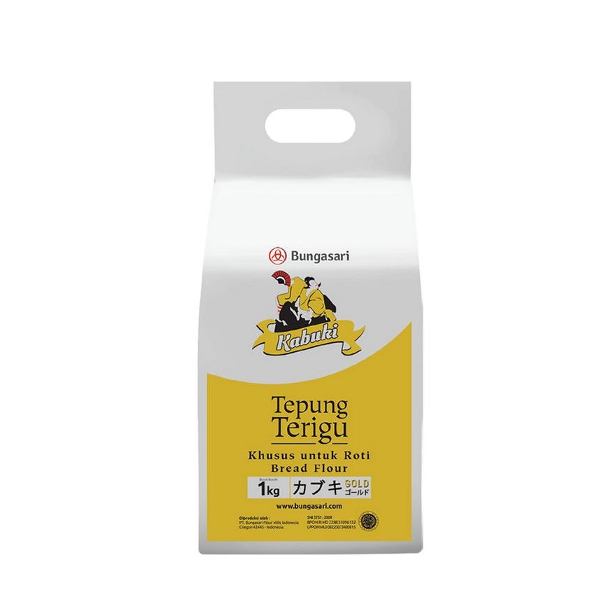 

(Rdm) - Bungasari Kabuki Gold Tepung Terigu Super Premium Khusus Roti 1 Kg