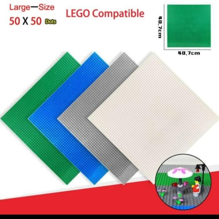Baseplate Brick Legobrick 50 X 50 Dots Base Plate 40X40 Cm Papan Alas