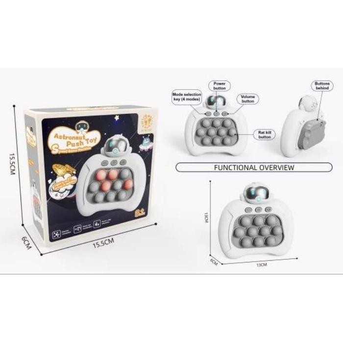 (Expert) (Free Baterai) Quick Push Game Electronic Pop Light Up / Mainan Anak Quick Push Game Pop IT