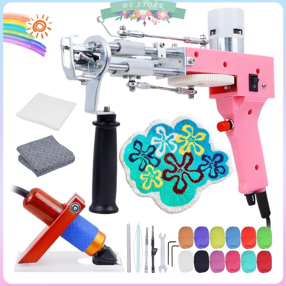 tufting Gun Starter kit - Rug Making kit with Dedicated Storage Box,Carpet tufting Gun 2 in 1 kit wi