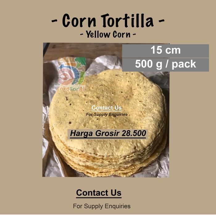 

Ready Yellow Corn Tortilla Frozen (Kulit Nachos), 100% Jagung, 500Gr, 15Cm