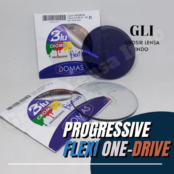 Lensa Kacamata Progresif ONE - DRIVE BLUERAY - PHOTOCROMIC by DOMAS