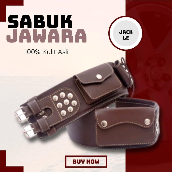 Sabuk Jawara Kulit Asli Sabuk Betawi 100% Kulit Asli Gesper Sabuk Ikat
