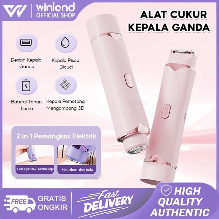 WINLAND ALAT CUKUR WANITA ALAT CUKUR BULU PENCUKUR BULU ALAT CUKUR BULU KEMALUAN MINI EPILATOR