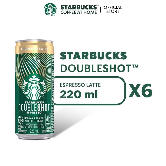 

NWFK Starbucks Doubleshot Espresso Latte Kaleng 220Ml (6X220Ml)