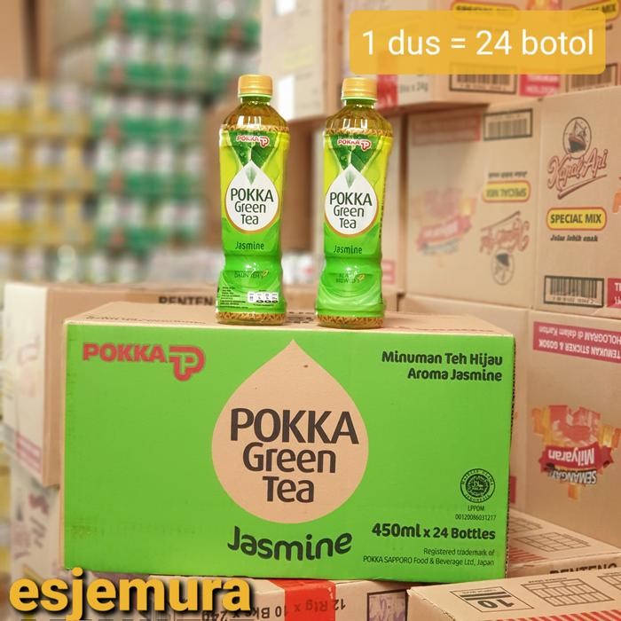 

8SXE Pokka Green Tea Jasmine Per Dus Isi 24 Botol