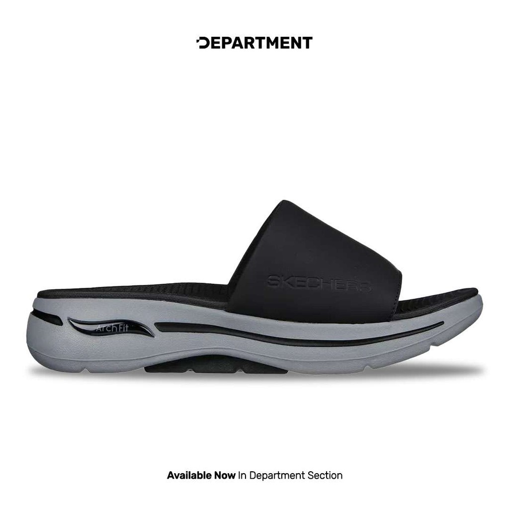 SKECHERS Sandal Pria GO WALK ARCH FIT 229061BKGY ORI