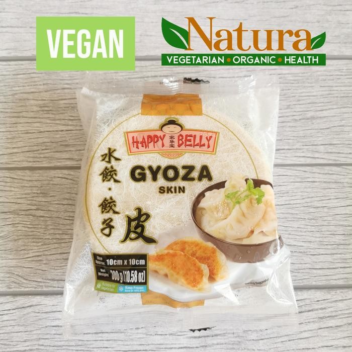 

Ready Happy Belly Kulit Gyoza Skin 10Cm 300Gr Vegetarian Vegan Beku