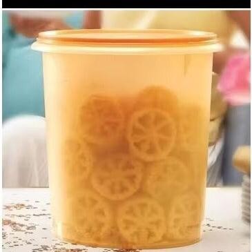 2_Y_   Tupperware Giant Canister Toples Krupuk 8,4Ltr Gold