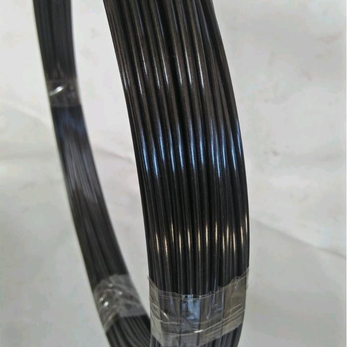 Ruji Kandang Burung Jeruji Fiber Hitam Glossy Begai Ukuran Rol Setengah Kilo