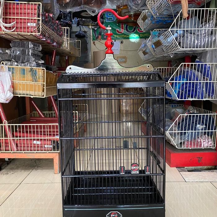 Sangkar Kandang Burung Kotak Ebod Jaya Coklat No 1