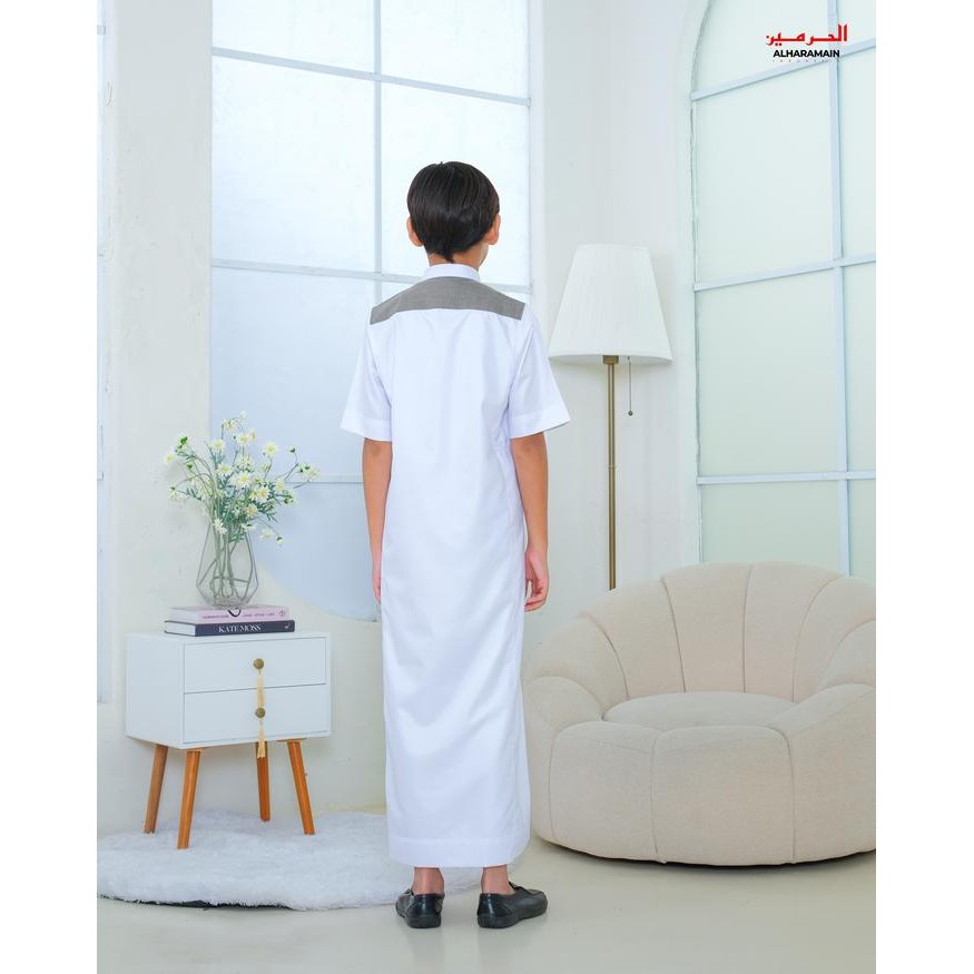 Al Haramain Jubah / Gamis Pria Anak / Remaja & Dewasa Slimfit Lgh (005) / Jubah Al Haramain Coklat