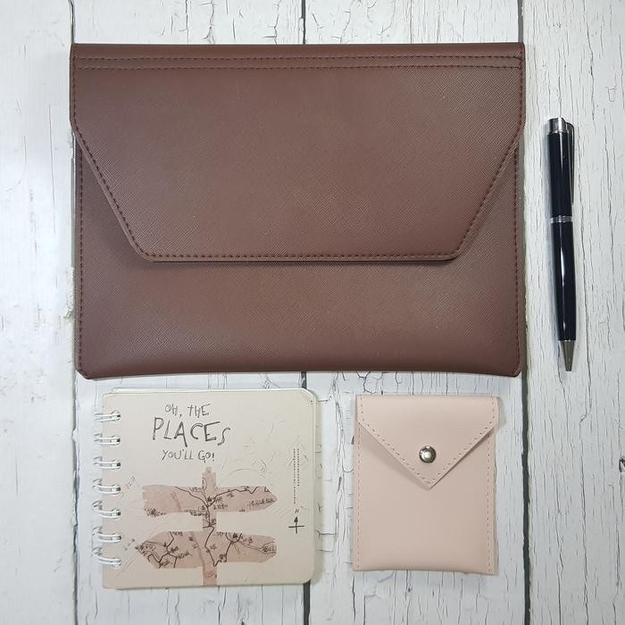 

ORIGINAL Map A5 Bahan Kulit Sintetis - Document Keeper - Map Folder Organizer READY STOCK