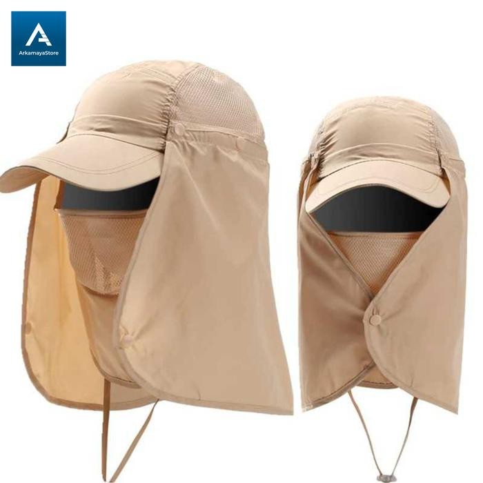 topi pancing topi gunung outdoor pria wanita tentara jepang anti uv matahari