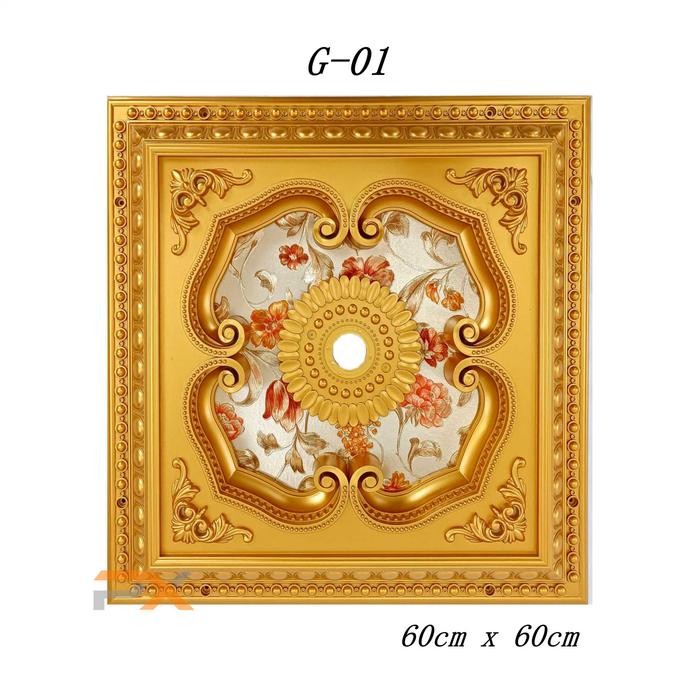 Unik Ornamen Plafon Pvc 60X60 / Fiting Lampu Pvc Plafon Gratis Lampu Led