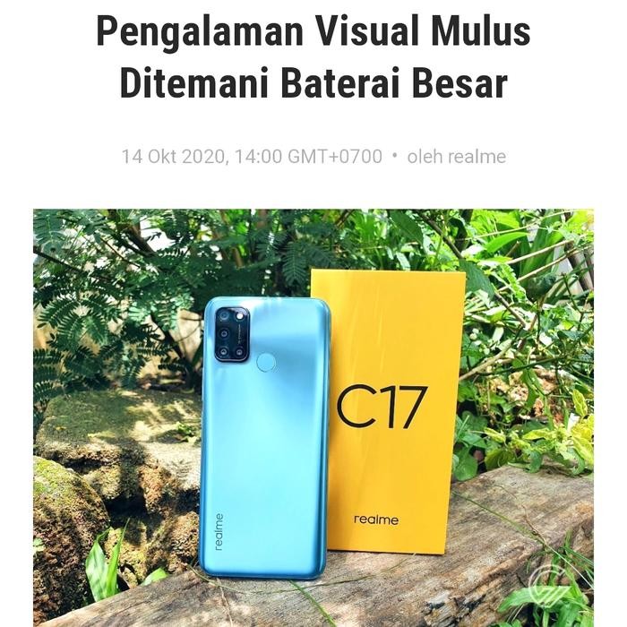 X61_ Realme C17 6/256 Gb [Realmi C 17 Ram 6/256 Gb] Garansi Resmi