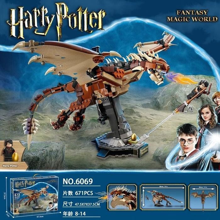 MOGADA - Brick Harry Potter Hungarian Horntail Dragon Bricks Balok Susun