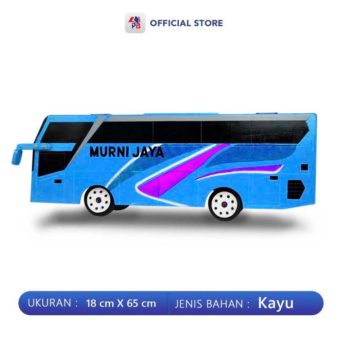 Mainan Edukasi Anak Balok Kayu / Mainan Kayu Edukasi Anak Bentuk Bus Jumbo Aman Untuk Anak-anak / UD