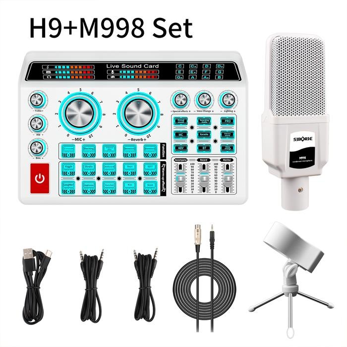 Siborie H9 Sound Card 48V Original for live Streaming Media