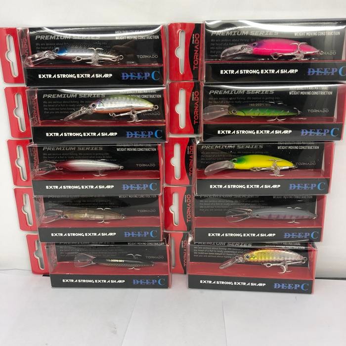 Umpan Lure Minnow Tornado DEEP C Premium Pancing Sinking 50mm 6 gram