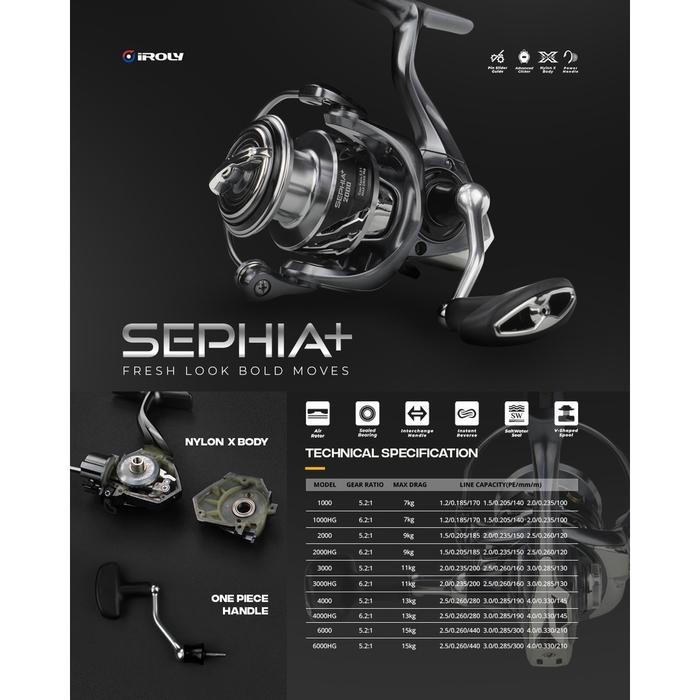 Reel Iroly Sephia Carbon SW