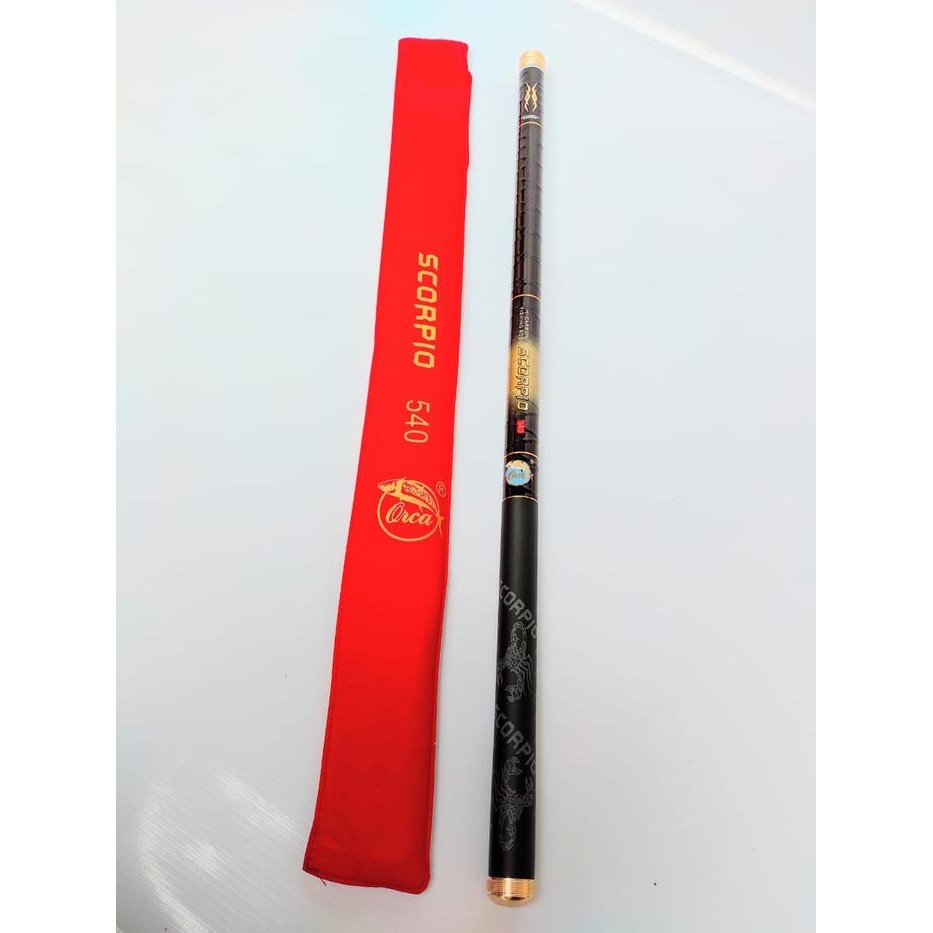 Joran Tegek Orca Scorpio Carbon Panjang 450 540 Kaku Ringan Enteng